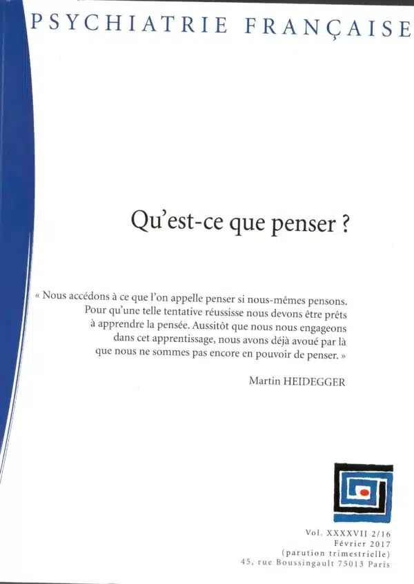 2/16 : Qu'est-ce que penser ?