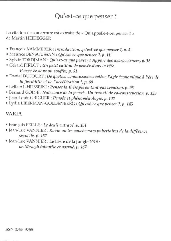 2/16 : Qu'est-ce que penser ? – Image 2