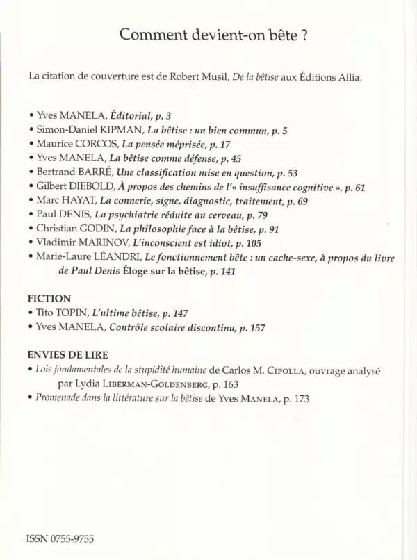 2/20 Comment devient-on bête ? – Image 2