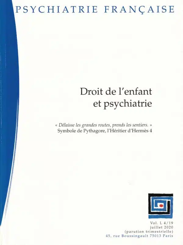 4/19 Droit de l'enfant et psychiatrie