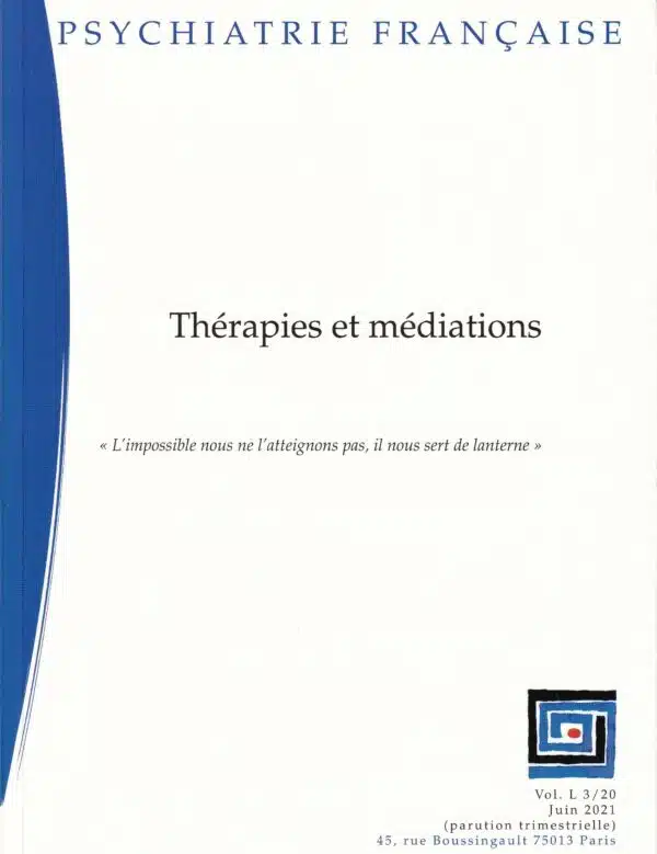 3/20 Thérapies et médiations